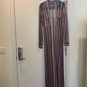 Missoni Sheer Striped Maxi Dress